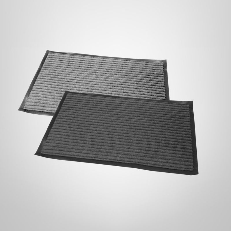 Felpudo de Fieltro Acanalado c/Base de Goma Antideslizante 35x58cm