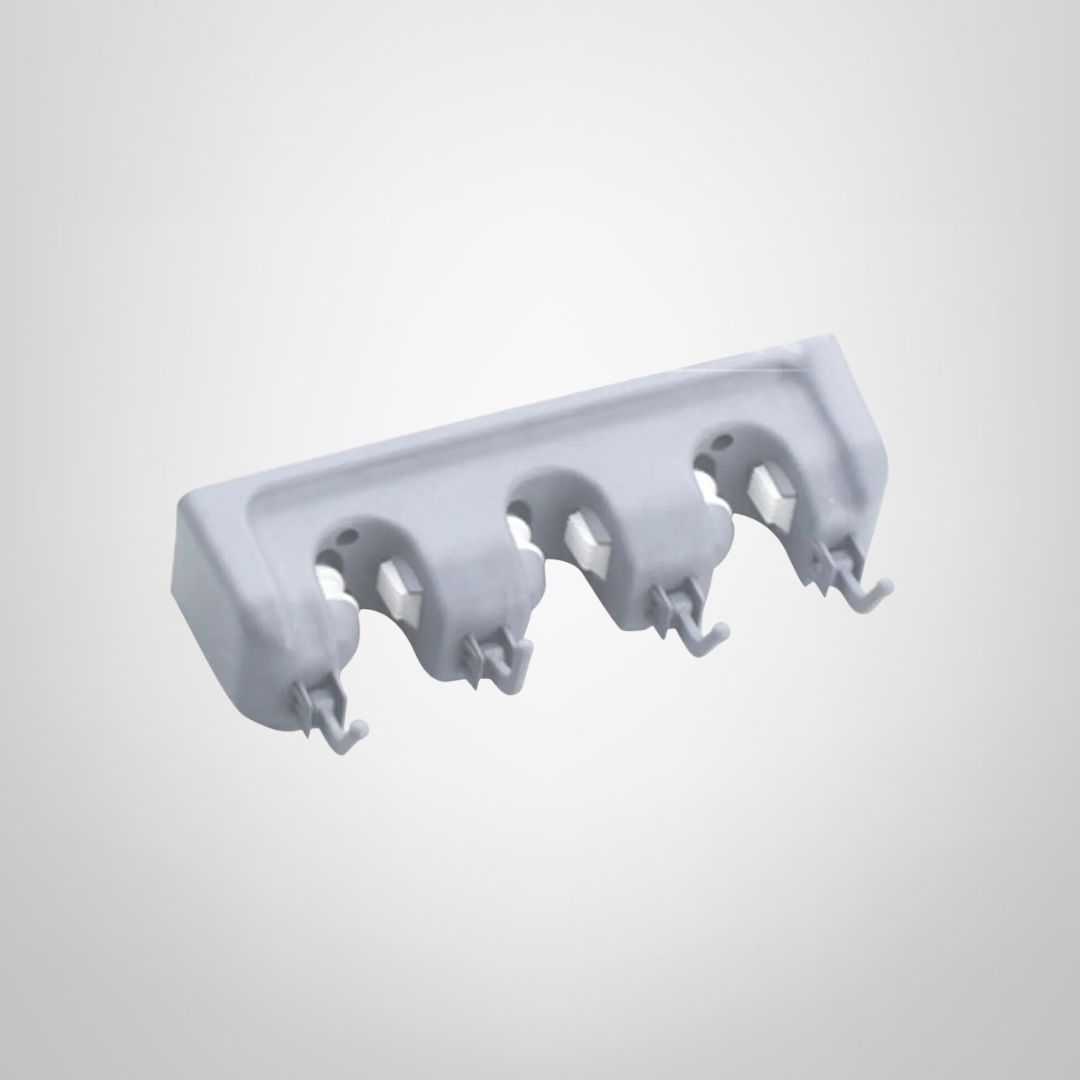 Soporte para Escoba, Lampazo y/o Herramientas 3 Cavidades 26x6,5cm