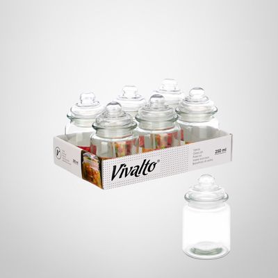 Recipiente de Vidrio Hermético 250ml