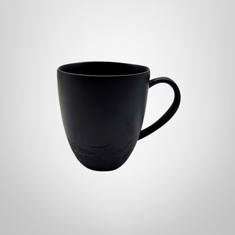 Taza de Ceramica Negra 280ml 8,8x10cm