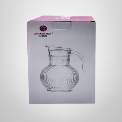 Jarra de Vidrio Ball Labrada c/Tapa 1500ml 22,5x9cm