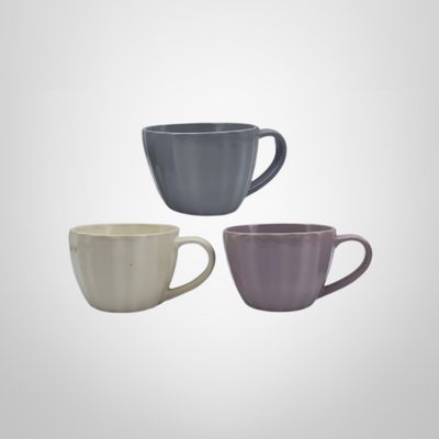 Taza de Cerámica &quot;Alfah&quot; 10x7cm Colores Surtidos