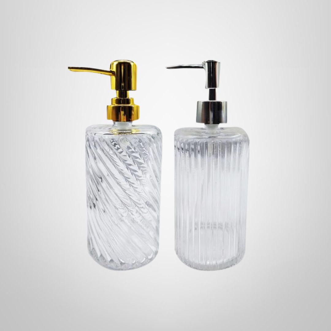 Dispensador de Vidrio c/Tapa Metal 500ml