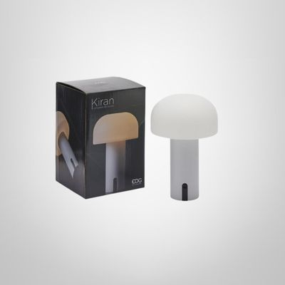 Lampara de Mesa Led &quot;Mushroom&quot; Blanca 14x20cm