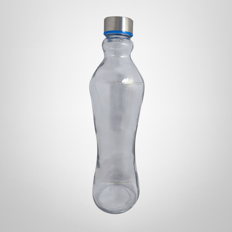 Botella de Vidrio c/Tapa Rosca de Metal 1 Litro