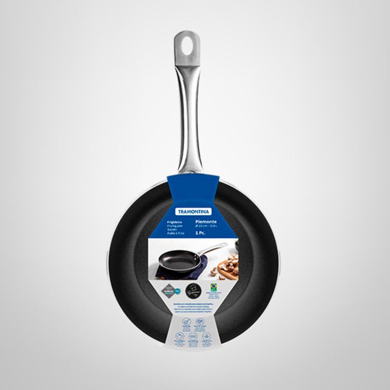 Sartén 30cm Antiadherente "Piamonte" Negro TRAMONTINA