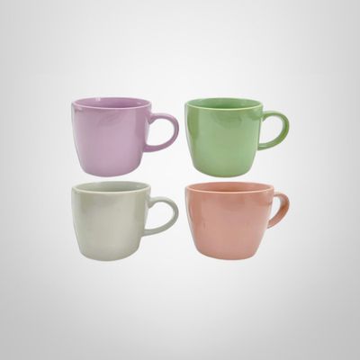 Taza de Ceramica 340ml Colores Surtidos 9,6×8,2cm