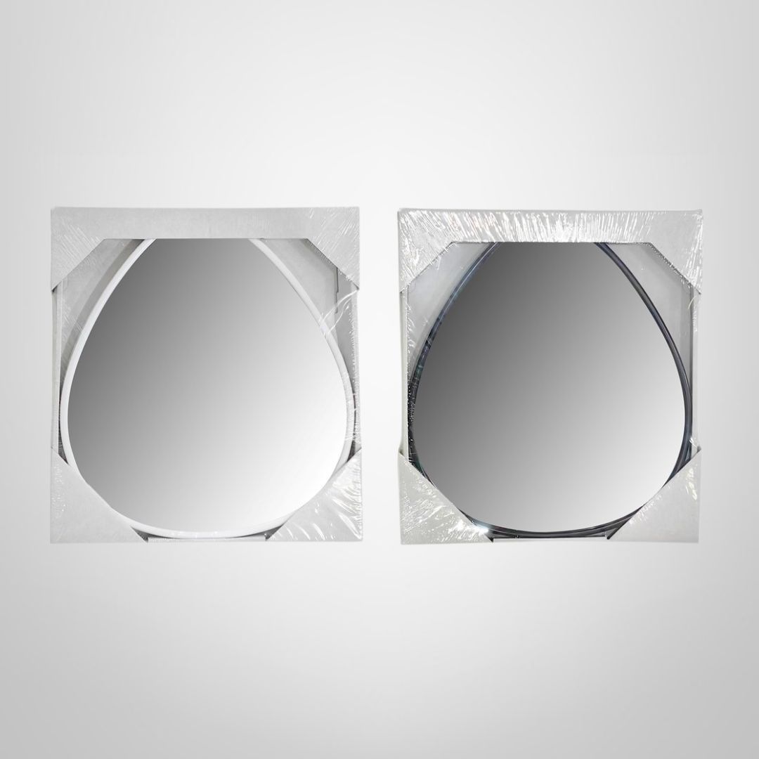 Espejo Colgante Tipo Gota c/Borde Plástico 2 Colores