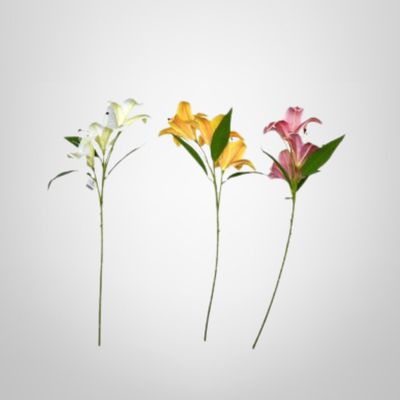 Ramo Orquideas Decorativo Artificial 58cm Varios Colores