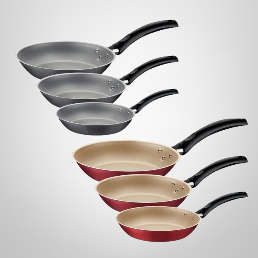 Juego de Sartenes 3 Piezas  16cm/20cm/24cm Antiadherente &quot;Turim&quot; TRAMONTINA
