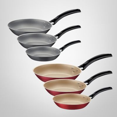 Juego de Sartenes 3 Piezas  16cm/20cm/24cm Antiadherente &quot;Turim&quot; TRAMONTINA