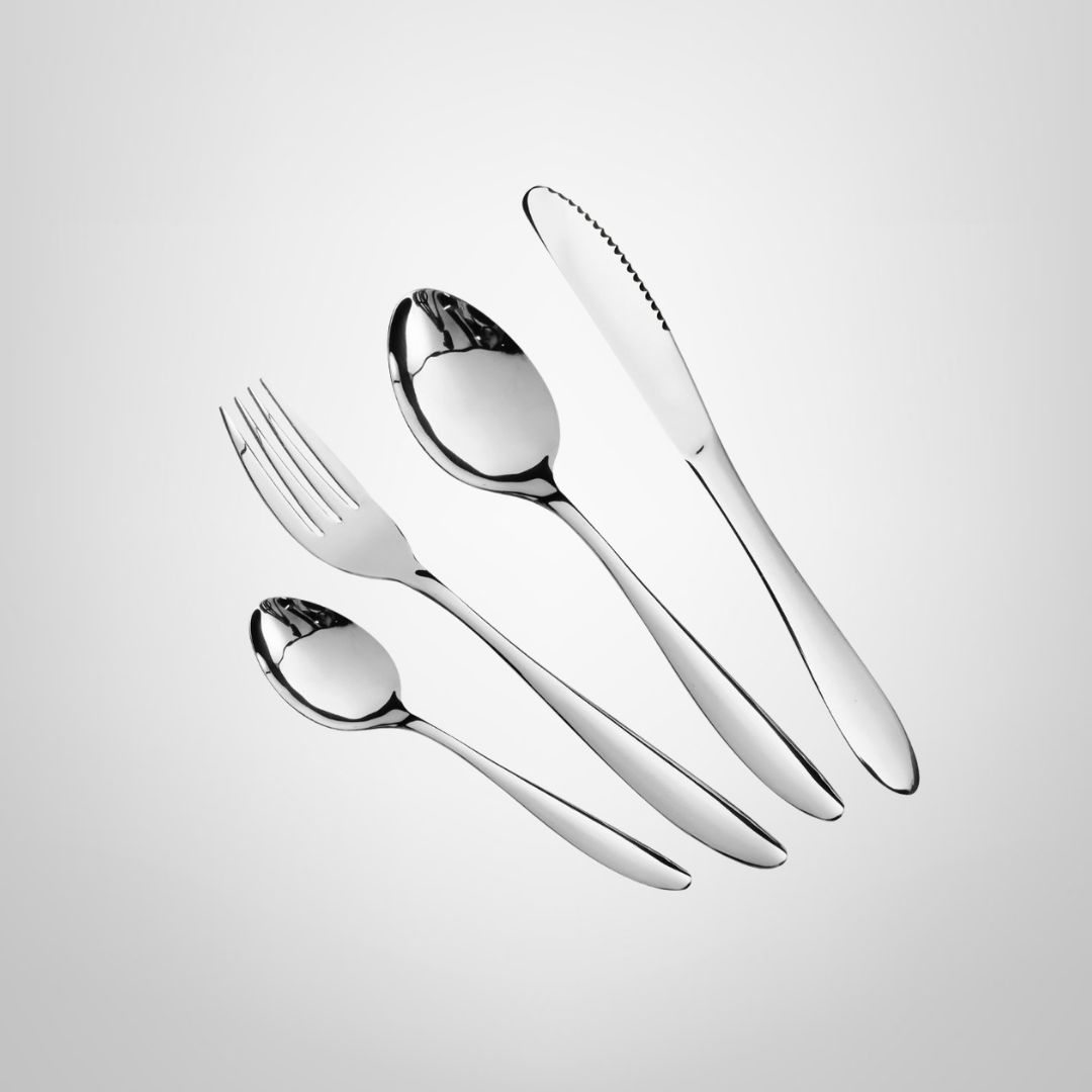 Juego Cubiertos 24 Piezas Acero Inoxidable &quot;Giulia¨CUORI