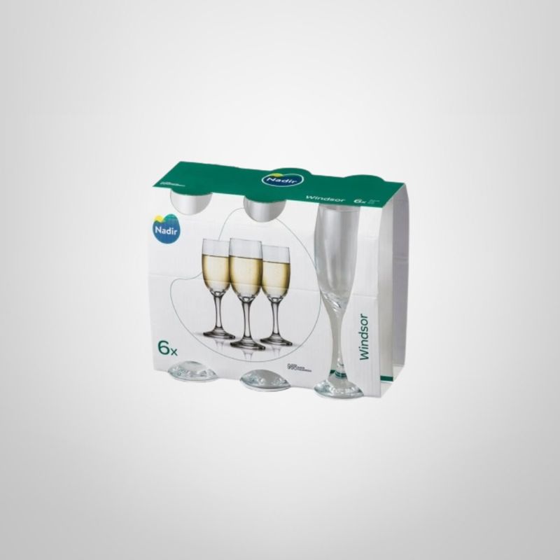 Juego de Copas Flauta x6 210ml "Windsor¨ NADIR