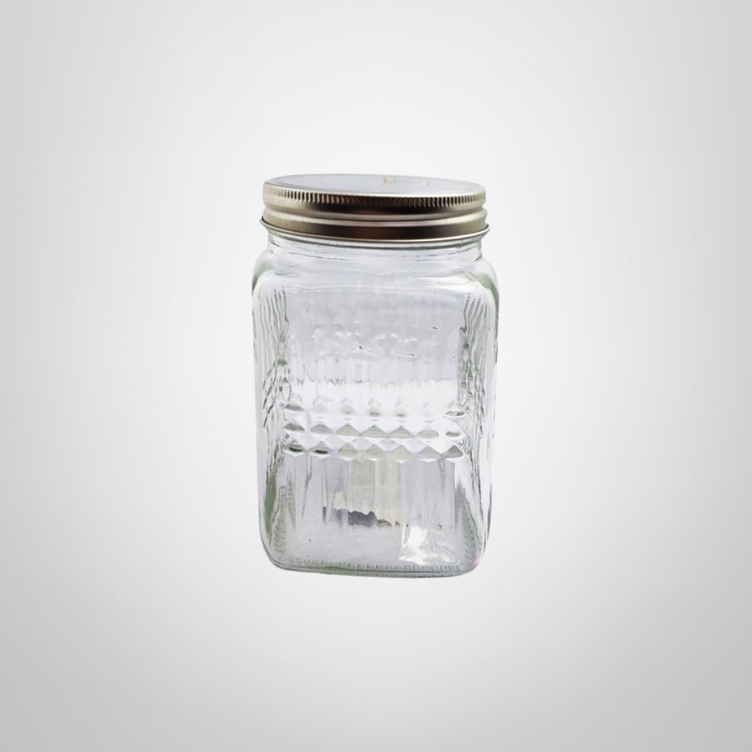 Recipiente de Vidrio c/Tapa de Metal 1450ml