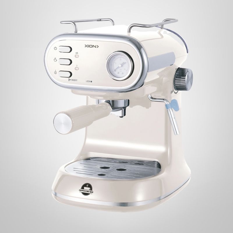 Cafetera Expresso y Capuccino &quot;Retro&quot; XION