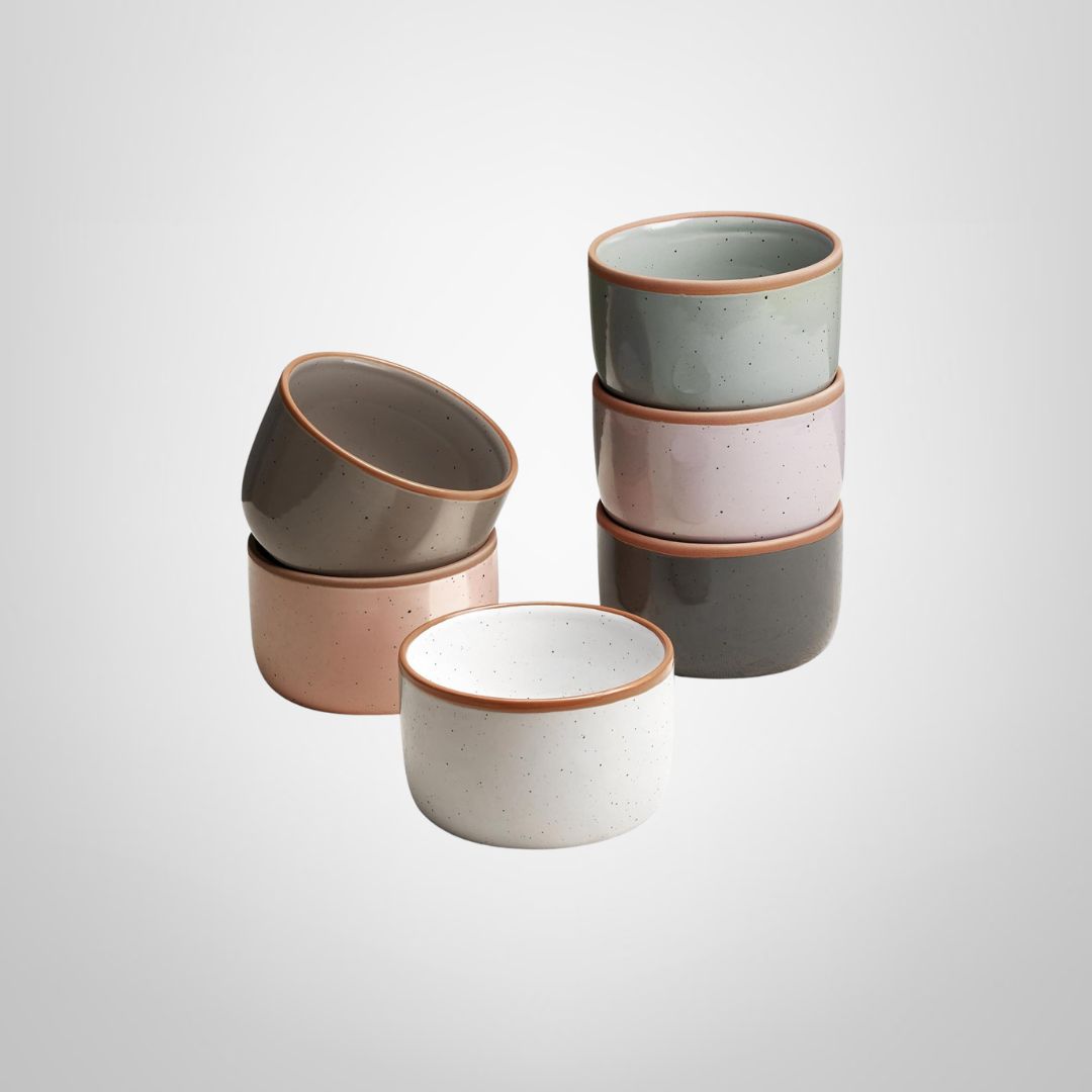 Bowl Ramekin de Cerámica 170ml Colores Surtidos
