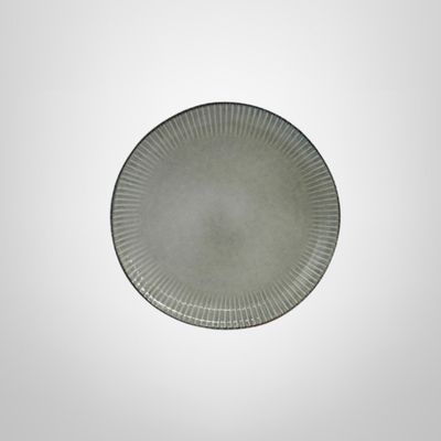 Plato de Cerámica Gris 21cm &quot;Gres&quot;
