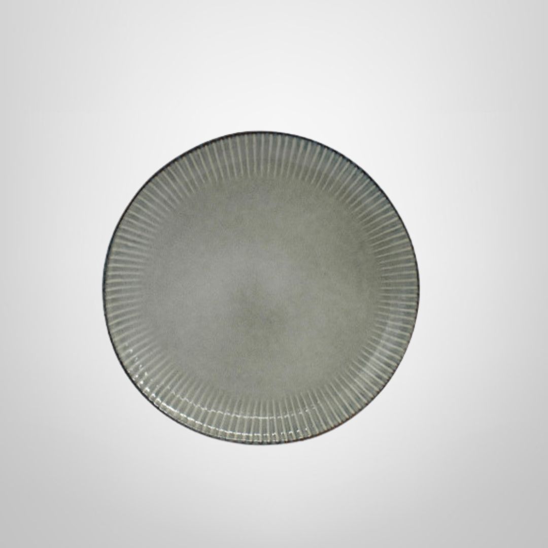 Plato de Cerámica Gris 27cm &quot;Gres&quot;