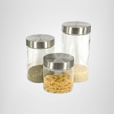 Frasco prisma con tapa de acero