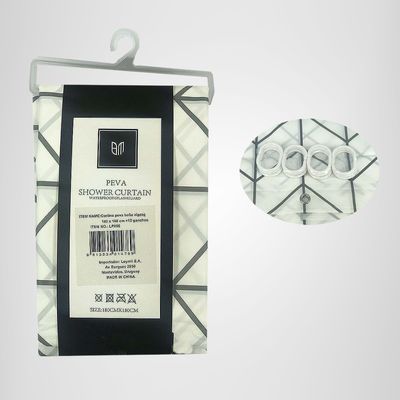 Cortina de baño zigzag