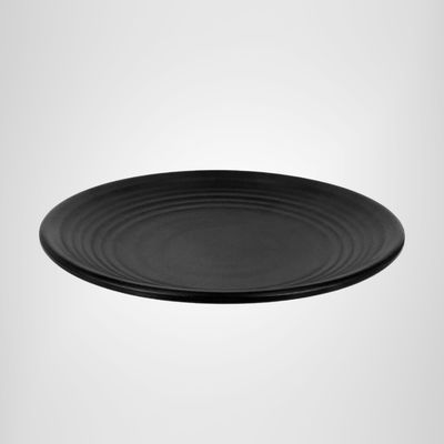 Plato de melamina negro 25cm