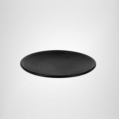 Plato de melamina negro 18cm