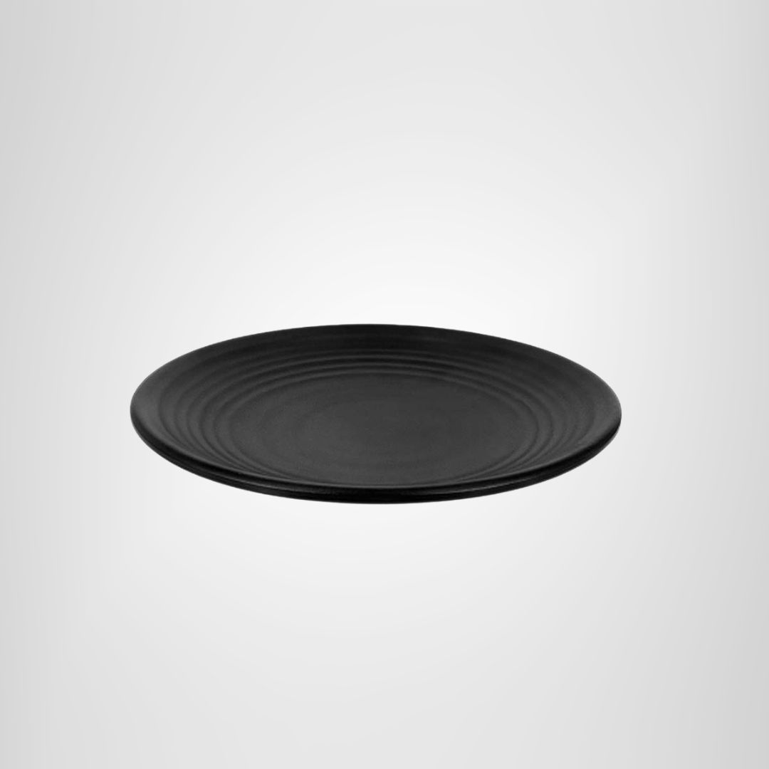 Plato de melamina negro 22.5cm