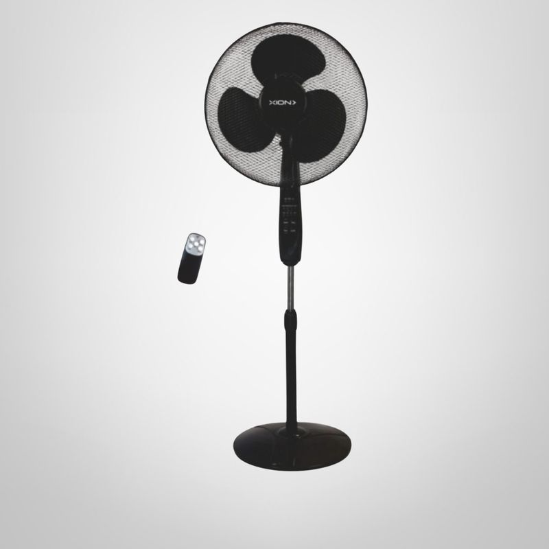 Ventilador de Pie c/Control Remoto 40cm 1,26mts Negro XION