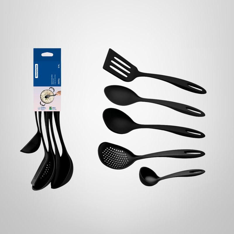 Juego Utensilios de Cocina 5 Piezas Nylon "Ability" TRAMONTINA