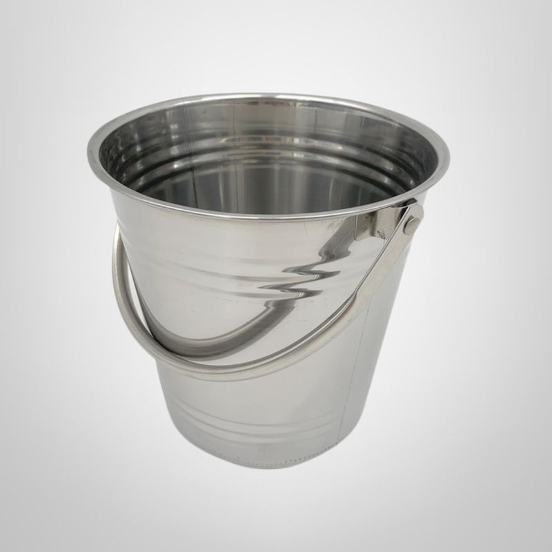 Hielera de Acero Inoxidable c/Asa 2 Litros 18x17cm