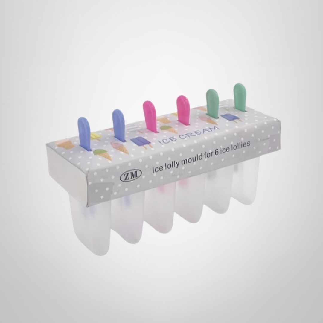 Molde para Helado Plástico x6 21x13cm