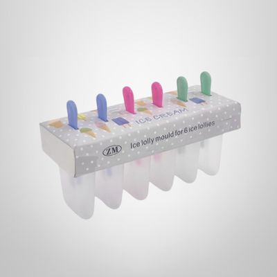 Molde para Helado Plástico x6 21x13cm