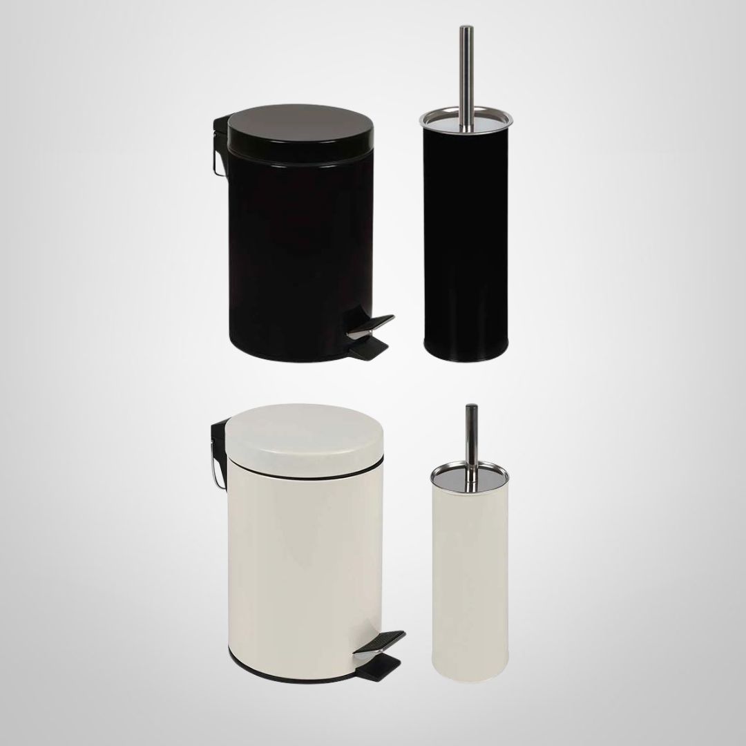 Set de Baño de Acero Inoxidable Pintado ¨Agata¨ MOR