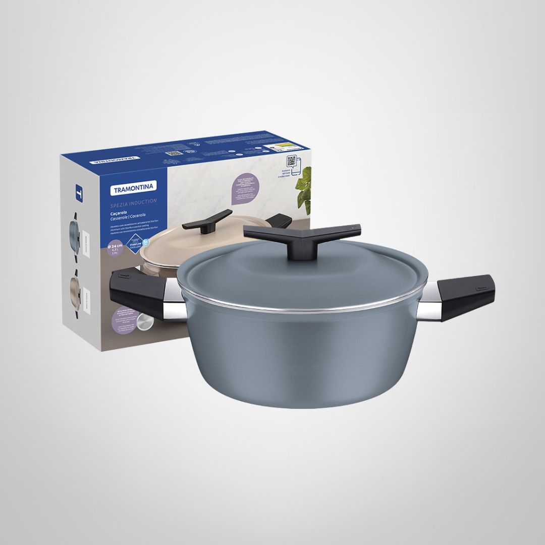 Cacerola Antiadherente para Inducción 20cm ¨Spezia¨ Azul TRAMONTINA