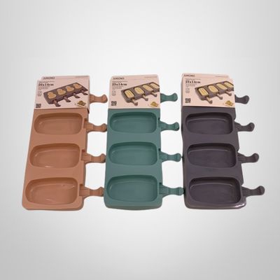 Molde de Silicona para Helado x4 Colores Surtidos