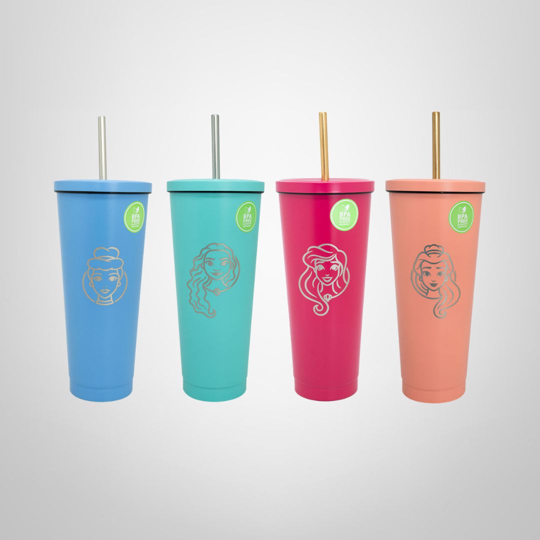 Vaso Tumbler de Acero Inoxidable 700ml ¨Princesas¨KEEP
