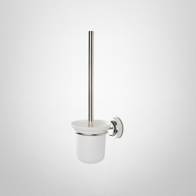 Cepillo Indoro Plateado con Soporte para Pared c/Ventosa