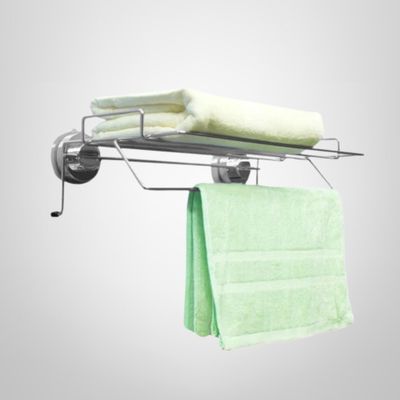 Organizador de Toallas de Acero Inoxidable para Pared con Ventosa