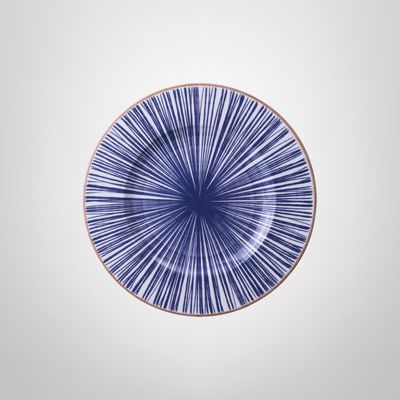 Plato Llano de Porcelana 28cm ¨Abstratta¨ TRAMONTINA