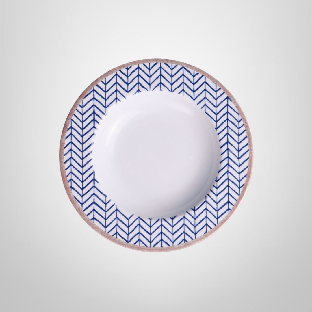 Plato Hondo de Porcelana 23cm ¨Abstratta¨ TRAMONTINA