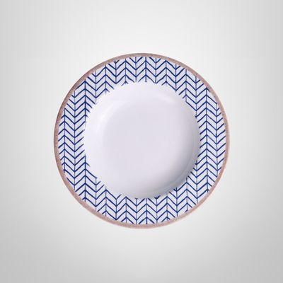 Plato Hondo de Porcelana 23cm ¨Abstratta¨ TRAMONTINA