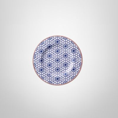 Plato Postre de Porcelana 21cm ¨Abstratta¨ TRAMONTINA