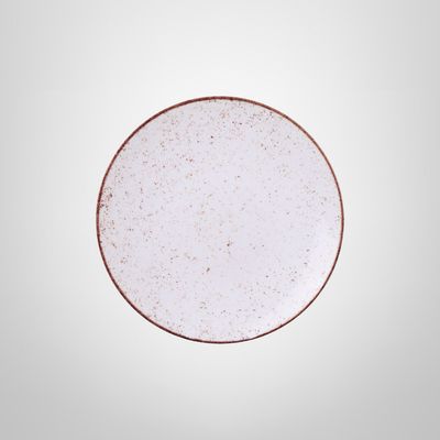 Plato Llano de Porcelana 25cm ¨Rustic Brown¨ TRAMONTINA