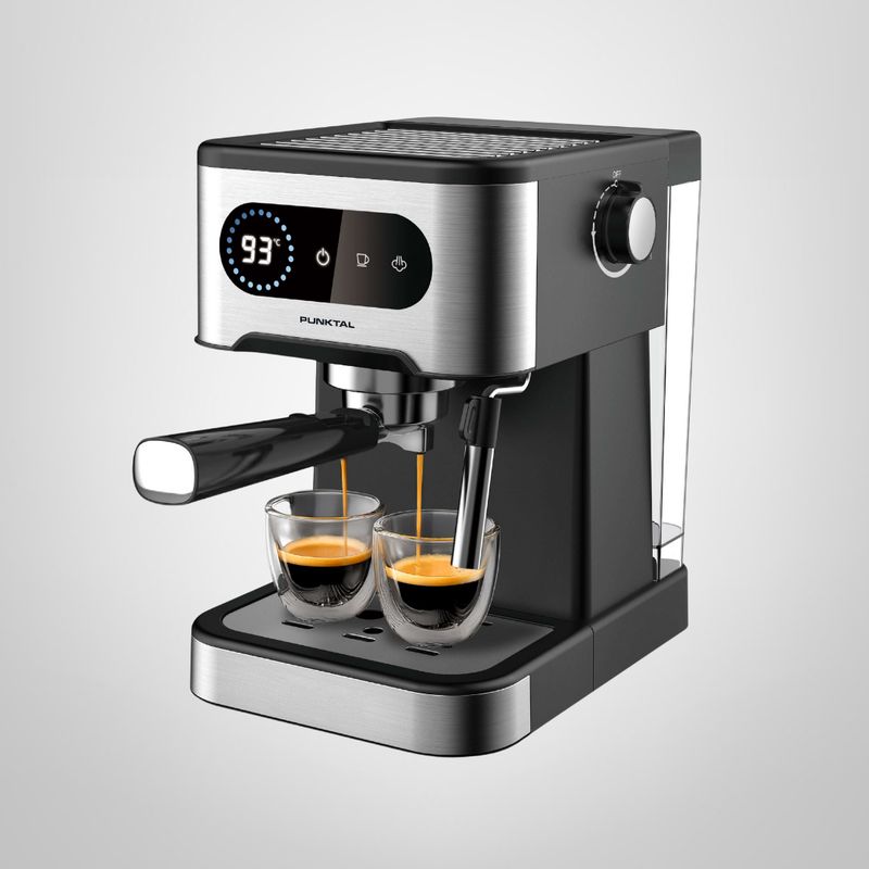 Cafetera Digital Doble Función Expresso y Cápsulas 1350w PUNKTAL
