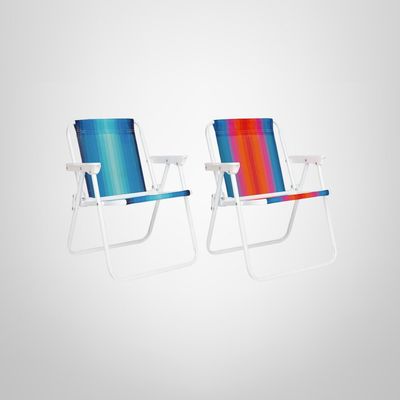 Silla de Playa Alta Infantil de Acero MOR