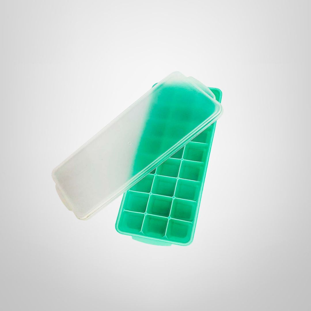 Cubetera de Silicona c/Tapa de Plástico