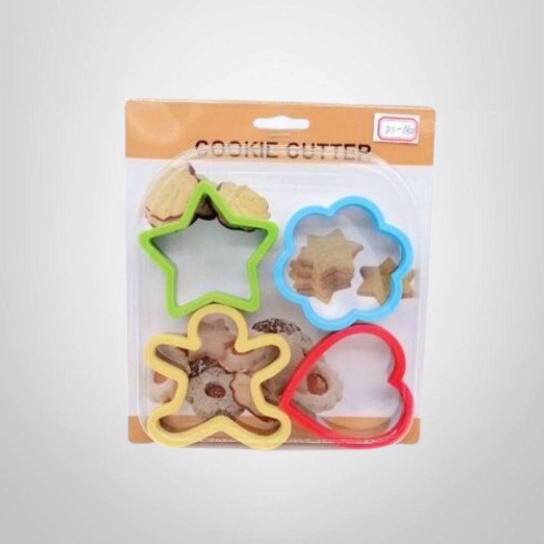 Set de 4 Moldes para Galletas de Plástico