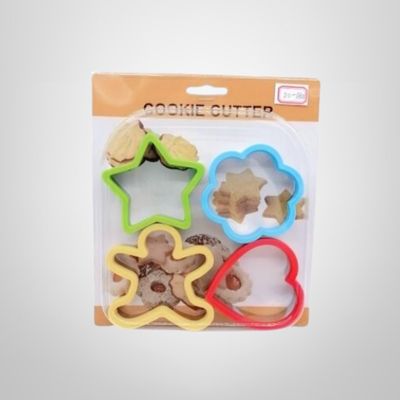 Set de 4 Moldes para Galletas de Plástico