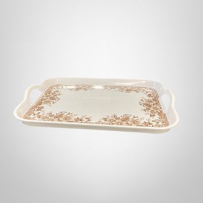 Bandeja Rectangular c/Asas de Melamina c/Diseño 38,5x28x3cm