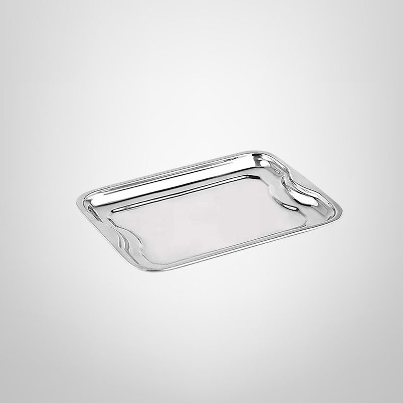 Bandeja de Acero Inoxidable 32x22cm